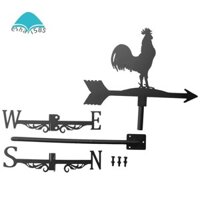 Weathervane với Động Vật Gà Sân Vườn Cổ Phần Thời Tiết Cánh Gió Chỉ Báo Gà Trống Cockerel Trang Trí Nghệ Thuật Thủ Công