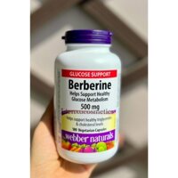 Webber Naturals Berberine 500mg, hộp 180 viên