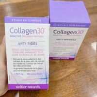 WEBBER NATURALS Collagen Peptide Hộp 180V - Collagen từ cá chống lão hóa