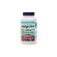 Webber Naturals Omega 3-6-9 1200mg bổ mắt, bổ não lọ 150 viên