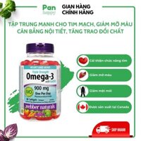 Webber Naturals Triple Strength Omega3 Coq10 Giúp Duy Trì Sức Khỏe Tim Mạch Và Trí Não - 80V