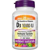 Webber  Vitamin D3 1000 IU