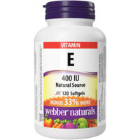 Webber  Vitamin E 400 IU Natural Source