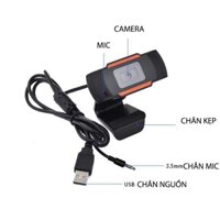 webcam 720p học online máy tính có mic ( bảo hành 3 tháng )