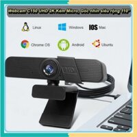 Webcam C150 2K 1080P HD Web Camera Có Micro USB Cho Máy Tính Góc nhìn siêu rộng 110° ☘️Green Home☘️