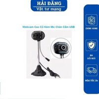 Webcam cao cổ kèm míc cắm cổng USB có đèn trợ sáng dùng cho học Online