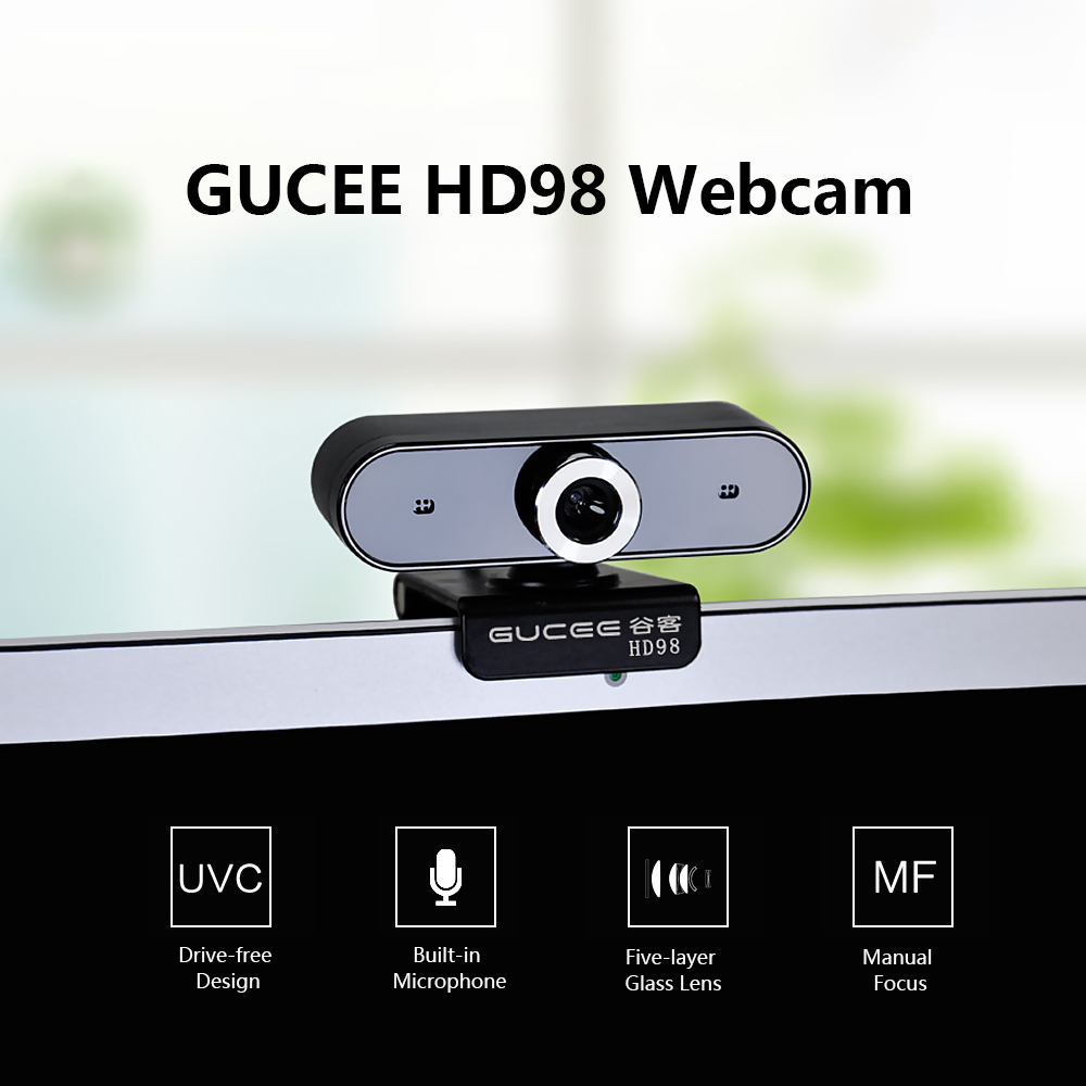 Webcam Gucee HD98 xoay 360 độ