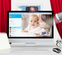 Webcam HD PC Camera, Web Cam with Microphone, Video Calling and Recording for Computer Laptop Desktop, Plug and Play USB Camera - 1080P