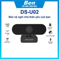 Webcam Học online Hikvision DS-U02 - Hình Ảnh Chất Lượng Cao, Micro Tích Hợp Âm Thanh Rõ Ràng, Kết Nối USB 2.0