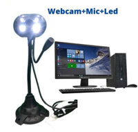 Webcam Kèm Microphone Cho Máy Tính Kisonli KS-003 (720P, Mic,LED)