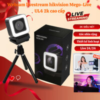 Webcam livestream hikvision mega go-live DS-UL4 2k cao cấp chính hãng độ nét cực cao 2k chính hãng góc siêu rộng
