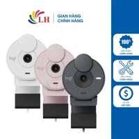 Webcam Logitech Brio 300 - Hàng chính hãng - Độ phân giải FullHD, thu phóng kỹ thuật số, tích hợp màn che ống kính