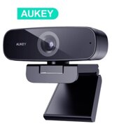 Webcam máy tính AUKEY PC-W3 Có 2 Mic Chống Ồn 1080P FHD 5m tự động lấy nét cho Windows XP / Mac OS 10.6