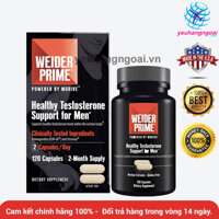 Weider Prime Healthy Testosterone For Men 120 viên từ Mỹ viên uống tăng Hóc Môn cho nam
