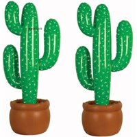 [Weijiaott] 2 Gói Xương Rồng Bơm Hơi 35 Inch Cây Xương Rồng Chống Đỡ Bãi Biển Phông Nền Ủng Hộ Cho Haw VN