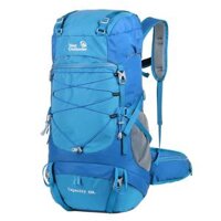 Weikani 65L Water-resistant Hiking Backpack with Cover Outdoor Sport Travel Daypack for Camping Climbing Mountaineering - Blue