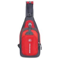 Weikani Sling Bag Chest Pack Causal Crossbody Shoulder Bag Travel Backpack Daypack - Red