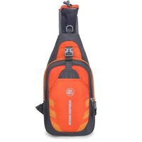 Weikani Sling Bag Chest Pack Causal Crossbody Shoulder Bag Travel Backpack Daypack - Orange