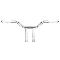 WeiSen Chrome 12" Handlebar T Bar 1-1/4 inch Seamless Pipe Compatible with 1996-2020 Harley Davidson Dyna Softail and Sportster model