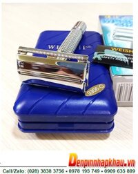 Weishi 9306-G, Dao cạo râu iNOX Cao cấp kiểu truyền thống có gương soi Weishi 9306-G với cây dao thay lưỡi mới được