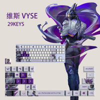 Weiss Fearless Contract Keycaps Bộ 29 phím thích ứng với Wooting Atk Mega Lion và các bàn phím cơ khác