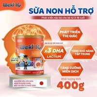 WEKI IQ - Lon 400g Sữa Non Phát Triển Trí Não Cho Bé Từ 3-18 Tuổi, Tăng Tập Trung, Nhanh Nhẹn Hoạt Bát Ở Trẻ