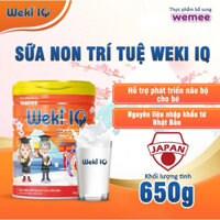 WEKI IQ Sữa Non Phát Triển Trí Não Cho Bé Từ 3 Tuổi Lon 650G, Tăng Tập Trung, Nhanh Nhẹn Hoạt Bát Ở Trẻ