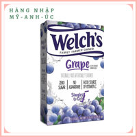 Welch's Grape Drink Mix (sugar free powder) vị nho dạng bột 6 gói hộp
