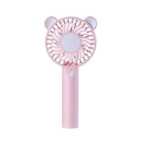 Well Star WT-016 Little Bear Mini USB Fan with Colorful Light Mode Handheld Small Fan Portable Air Cooler Silent Cooling