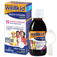 Wellkid Multi-Vitamin Liquid, giúp tăng cường sức khỏe, nâng cao sức đề kháng