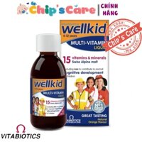 Wellkid Multivitamin Liquid bổ sung Vitamin cho bé từ 4-12 tuổi