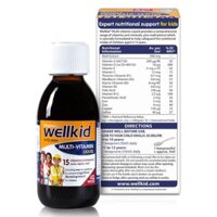 Wellkid Multivitamin Liquid bổ sung Vitamin cho bé từ 4-12 tuổi