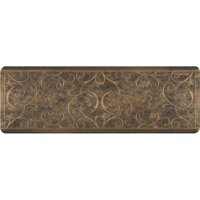 WellnessMats Bella 3/4" Anti-Fatigue, Comfort & Support Mat - Non-Slip, Durable, Non-Toxic - 24"x72"x3/4" Bronze