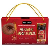 Welson Nước Uống Welson Linh Chi Hồng Sâm Lingzhi Red Ginseng Drink 4 Chai X 100ml