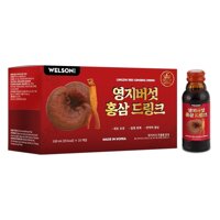 Welson Nước Uống Welson Linh Chi Hồng Sâm Lingzhi Red Ginseng Drink 10 Chai X 100ml