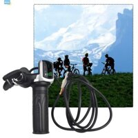 [Welv] 36 / 48V E-Bike ga Xe tay ga điện Tay cầm xe đạp Màn hình LED