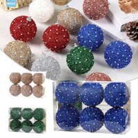 [Welv] 6 Đồ trang trí quả bóng Giáng sinh 8cm Đồ trang trí cây cho bữa tiệc cưới ngày lễ