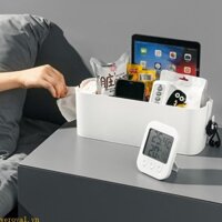 Wer Đầu Giường Nhựa Lưu Trữ Caddy Có Móc Có Thể Tháo Rời Giỏ Treo Đồ Lặt Vặt Sắp Xếp Hộp Đựng Cho Phòng Ký Túc Xá Bé Be