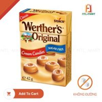Werther’s Original-Kẹo Caramen Kem Không Đường – 42G