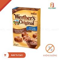 Werther’s Original-Kẹo Caramen Kem Sô-Cô-La Không Đường – 42G