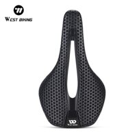 WEST BIKING Xe Đạp Chuyên Nghiệp 3D In Yên Xe Đạp Yên Xe Đạp Nylon Đáy Vỏ Thép Nơ Ghế Xe Đạp Đua Đệm Ghế