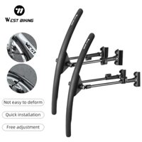 WEST BIKING Xe Đạp Đường Bộ Chắn Bùn Tay Lái Bằng Đường Bộ Xe Đạp Fender Phát Hành Nhanh 700C Bùn Bùn Loại Bỏ Bùn Ban Chống Mưa Phụ Kiện Xe Đạp