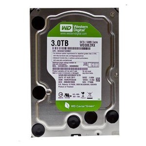 Ổ cứng HDD Western WD Caviar Green 3TB/ 7200 Rpm /Cache 64MB / Sata 3 (6.0 GB/s)