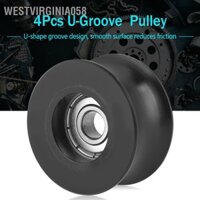 Westvirginia058 4 cái 0840UU Bánh xe hướng dẫn con lăn ròng rọc U loại 8x39 5x20 1mm