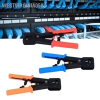 Westvirginia058 Công cụ uốn RJ45 đi qua CAT6 CAT5E Dây Ethernet Crimper Dụng điện tử bằng thép