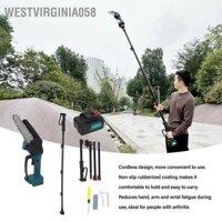 Westvirginia058 Máy cưa xích mini không dây 2 trong 1 cực pin 21V cầm tay Kéo cắt tỉa để cây 110‑220V