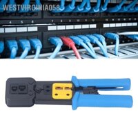 Westvirginia058 RJ45 CAT6 Bộ công cụ uốn 6P8P Ratchet xuyên lỗ Cáp mạng Kìm Đầu pha lê Dụng