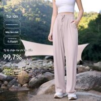 [W.g.q] Quần thẳng cảm giác băng kem chống nắng màu tím