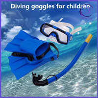 Wharick- 1 Bộ Kính Lặn Thoáng Khí Độ Bền Đẹp An Toàn Thở Chống Thấm Nước Trẻ Em Tầm Nhìn Rộng Bơi Kính Mắt Ống Thở Vây Bơi Để Lặn Dưới Nước