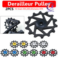 Wharick 2 Chiếc 12T Xe Đạp Phía Sau Derailleur Hướng Dẫn Ròng Rọc Bánh Xe Cho Sram XX1 X01 Shimano XTR